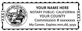 Rectangle Notary Stamp